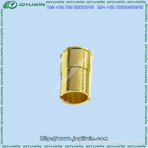 High hardness ISO RoHS gold Brass connector for Mold Products